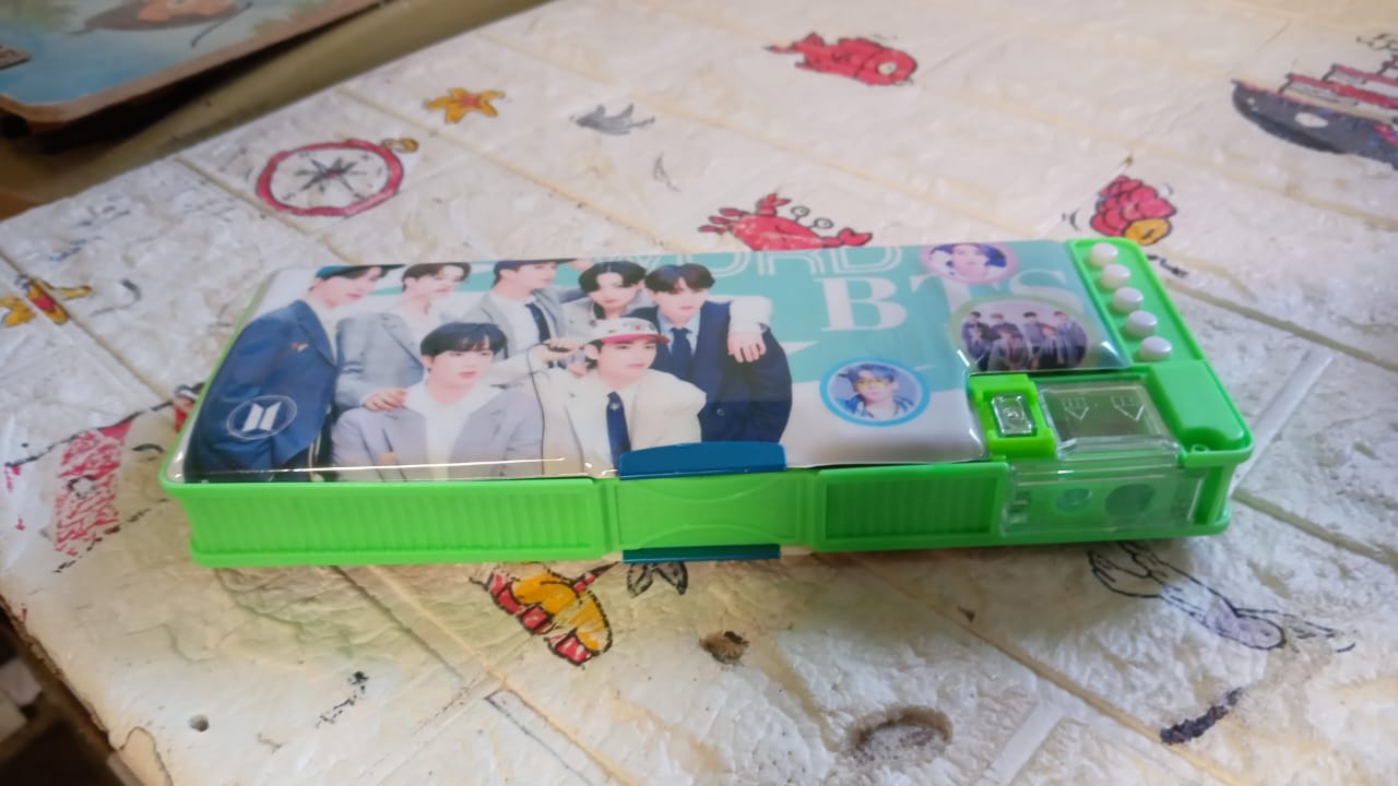 Multipurpose Compass Box (2 Compartments): Cartoon Pencil Case for Kids Multipurpose Compass Box (2 Compartments): Cartoon Pencil Case for Kids